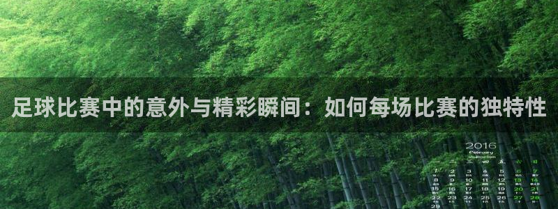 意昂3平台：足球比赛中的意外与精彩瞬间：如何每场比赛的独特性