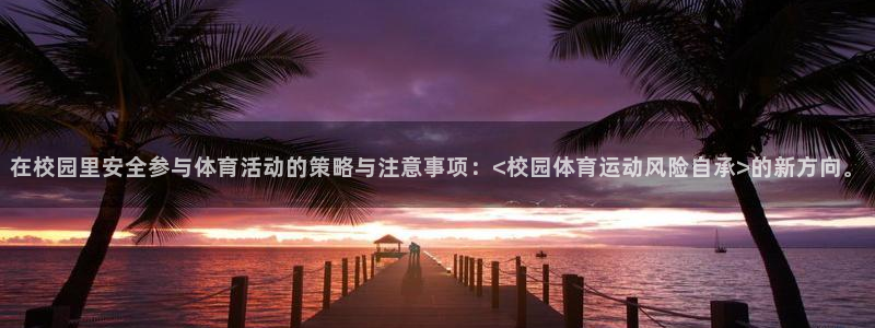 意昂4平台：在校园里安全参与体育活动的策略与注意事项：<校园体育运动风险自承>的新方向。